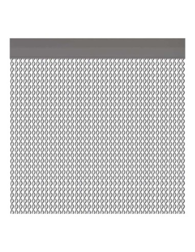 CORTINA DE PLÁSTICO PARA EXTERIOR DE PUERTAS MODELO CADAQUES COLOR PLATA 90x210cm M63125 ACUDAM