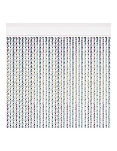 CORTINA DE PLÁSTICO PARA EXTERIOR DE PUERTAS MODELO CANTABRIA COLOR MULTICOLOR 90x210cm M61671 ACUDAM