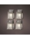 SET DE 4 APLIQUES DE PARED SOLAR LED 898174