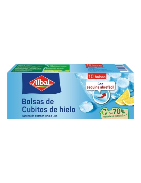 BOLSA PARA CUBITOS HIELO 10 unid. ALBAL