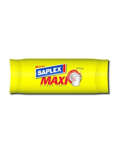 E3/95152 Bolsa Basura Maxi Limon Blanca 50Lt Saplex 70X57Cm