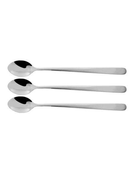 E3/78342 SET 3 CUCHARAS LARGAS BEBIDA ACERO INOX. 19CM FM