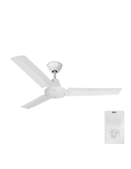 Ventilador de techo industrial blanco (Ø140 cm)