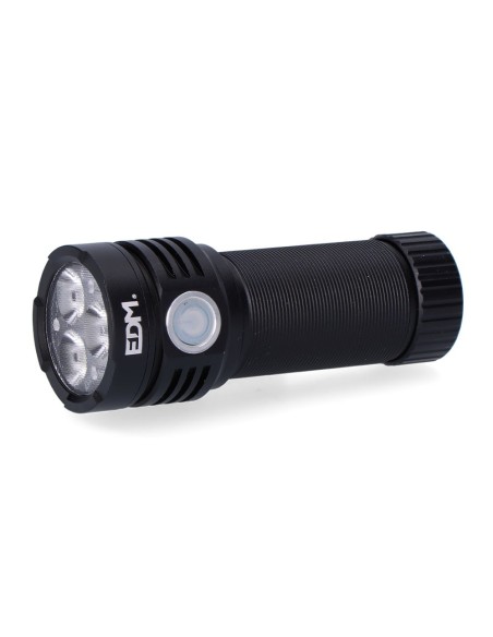 LINTERNA LED FLASHLIGHT 3 LEDS OSRAM 30W 3300lm RECARGABLE. EDM