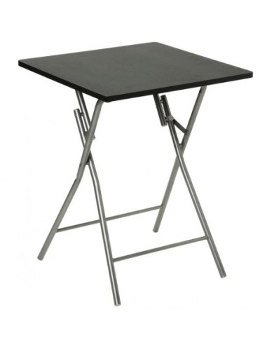 MESA PLEGABLE NEGRA 60X60X75CM