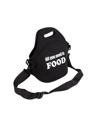 BOLSA ALMUERZO NEOPRENO 30x30x17cm NEGRA EXPERT BGEU4332 SAN IGNACIO