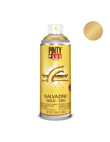 E3/95809 Pintura En Spray Pintyplus Tech Galvazinc 520Cc Oro Brillo G151