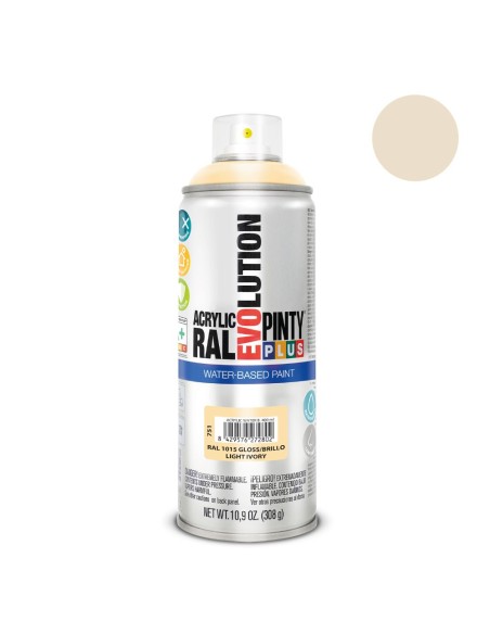 E3/95876 Pintura En Spray Pintyplus Evolution Water-Based 520Cc Ral 1015 Marfil Claro