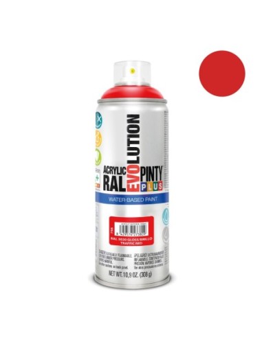 E3/95881 Pintura En Spray Pintyplus Evolution Water-Based 520Cc Ral 3020 Rojo Tráfico