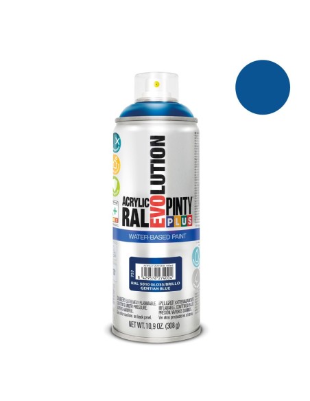 E3/95882 Pintura En Spray Pintyplus Evolution Water-Based 520Cc Ral 5010 Azul Genziana