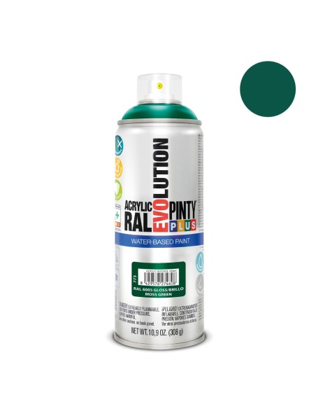 E3/95885 Pintura En Spray Pintyplus Evolution Water-Based 520Cc Ral 6005 Verde Musgo