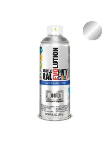 E3/95895 Pintura En Spray Pintyplus Evolution Water-Based 520Cc Ral 9006 Aluminio Blanco