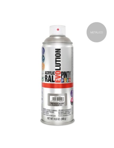 E3/95775 Pintura En Spray Pintyplus Evolution Metalizada 520Cc Plata Mt191