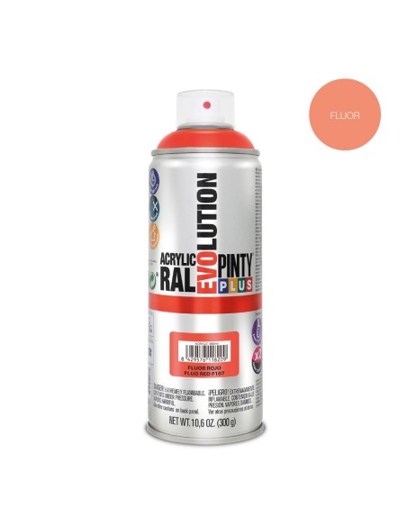 E3/95779 PINTURA EN SPRAY PINTYPLUS EVOLUTION 520CC  FLUOR.ROJO F107