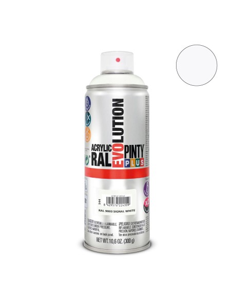 E3/95826 PINTURA EN SPRAY PINTYPLUS EVOLUTION 520CC RAL 9003 BLANCO SEÑALES