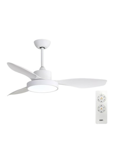 VENTILADOR TECHO LED 120cm DC 38W + LUZ 22W 2.160lm 3.000K - 4.000K - 5.000K MOD. ÁRTICO EDM