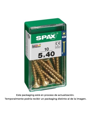 CAJA 10 uds. TORNILLO MADERA 397 CAB. PLANA YELLOX 50x40mm 397