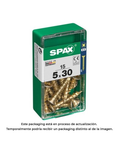 CAJA 15 uds. TORNILLO MADERA 397 CAB. PLANA YELLOX 50x30mm 397