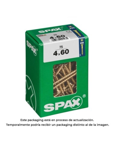 CAJA 75 uds. TORNILLO MADERA 397 CAB. PLANA YELLOX 40x60mm 397