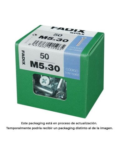 CAJA L 50 uds. TORNILLO METRICA CP M 5x30mm FADIX