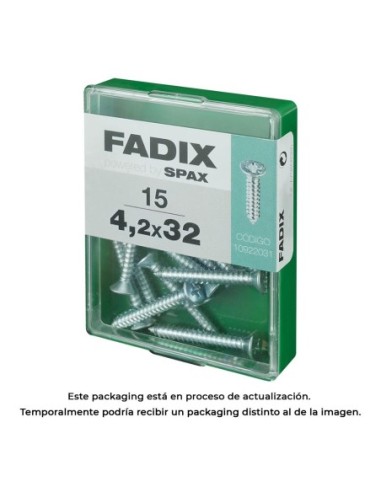 CAJA M 15 uds. TORNILLO ROSCA CHAPA CP CINC 42x32mm FADIX