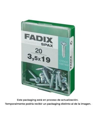 CAJA M 20 uds. TORNILLO ROSCA CHAPA CP CINC 35x19mm FADIX