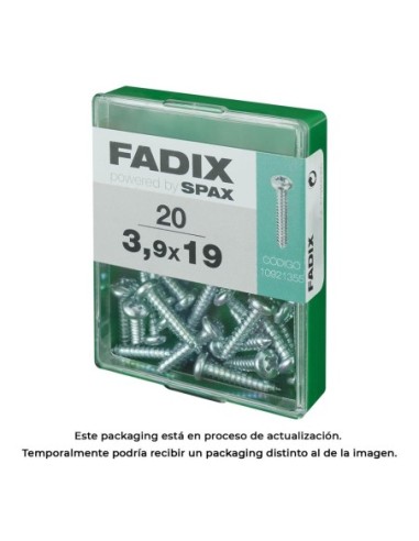 CAJA M 20 uds. TORNILLO ROSCA CHAPA CR CINC 39x19mm FADIX