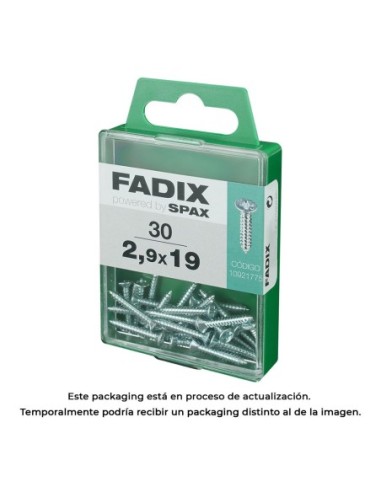 CAJA M 30 uds. TORNILLO ROSCA CHAPA CP CINC 29x19mm FADIX