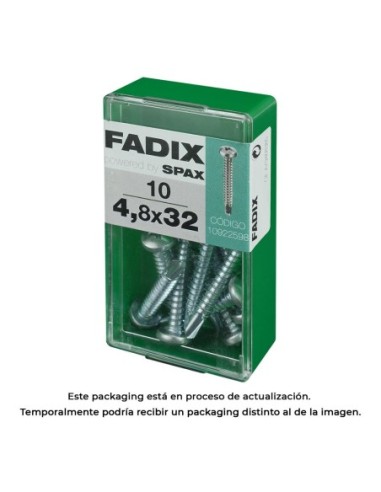 CAJA S 10 uds. TORNILLO ROSCA CHAPA CR AUTOT. 48x32mm FADIX