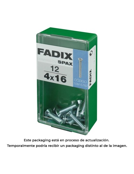 CAJA S 12 uds. TORNILLO METRICA CP M 4x16mm FADIX