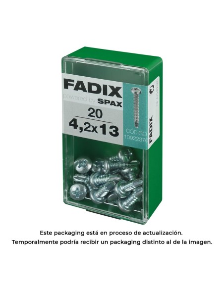 CAJA S 20 uds. TORNILLO ROSCA CHAPA CR AUTOT. 42x13mm FADIX