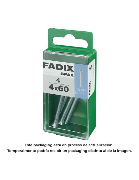 CAJA S 4 uds. TORNILLO METRICA CP M 4x60mm FADIX