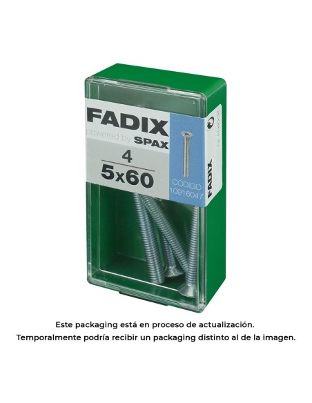 CAJA S 4 uds. TORNILLO METRICA CP M 5x60mm FADIX