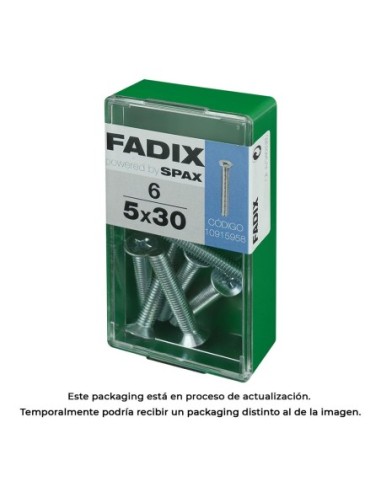 CAJA S 6 uds. TORNILLO METRICA CP M 5x30mm FADIX