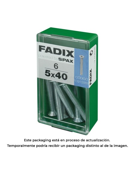 CAJA S 6 uds. TORNILLO METRICA CP M 5x40mm FADIX