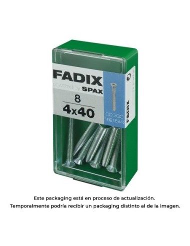 CAJA S 8 uds. TORNILLO METRICA CP M 4x40mm FADIX