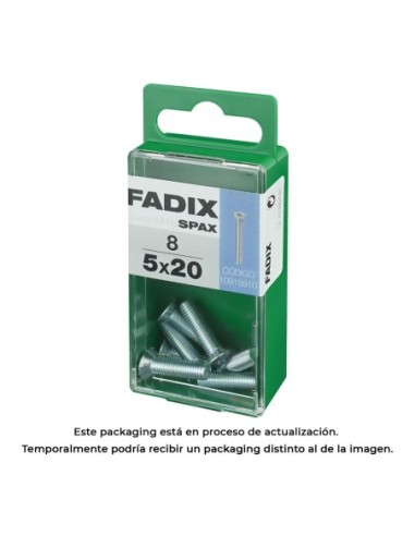 CAJA S 8 uds. TORNILLO METRICA CP M 5x20mm FADIX