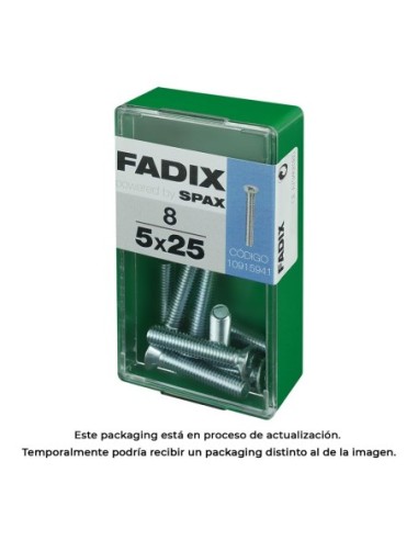 CAJA S 8 uds. TORNILLO METRICA CP M 5x25mm FADIX