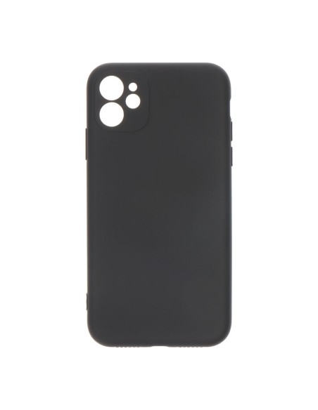 Carcasa negra de plástico Soft Touch para iPhone 11