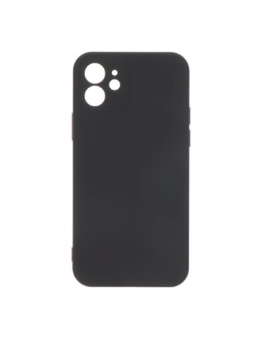 Carcasa negra de plástico Soft Touch para iPhone 12