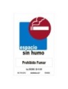 E3/08993 SEÑAL PROHIBIDO "ESPACIO SIN HUMO" (PVC 0.7MM)  30X40CM