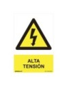 E3/08917 SEÑAL PELIGRO "ALTA TENSIÓN" (PVC 0.7MM)  30X40CM