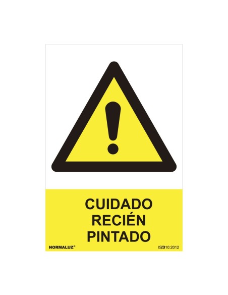 E3/08924 SEÑAL PELIGRO "CUIDADO RECIEN PINTADO" (PVC 0.7MM)  30X40CM