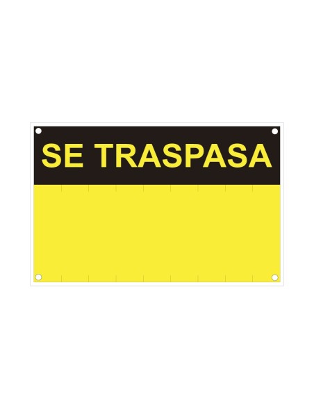 E3/08877 CARTEL SE TRASPASA (PVC 0.4MM) 45X70CM