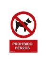 E3/08988 SEÑAL PROHIBIDO "PROHIBIDO PERROS" (PVC 0.7MM)  30X40CM