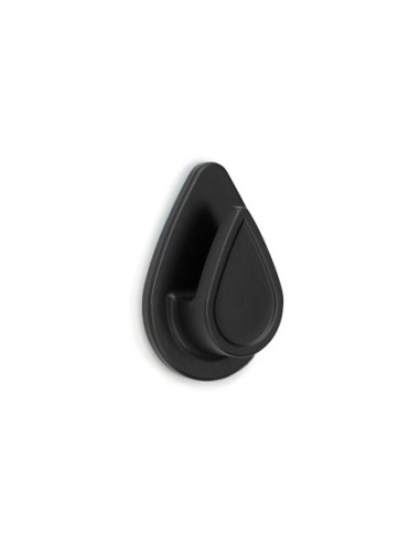 COLGADOR RESISTENTE AL AGUA "GOTA" NEGRO MATE 2193-3 INOFIX