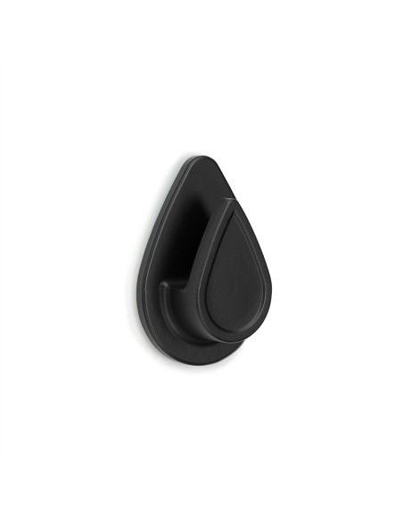 COLGADOR RESISTENTE AL AGUA "GOTA" NEGRO MATE 2193-3 INOFIX