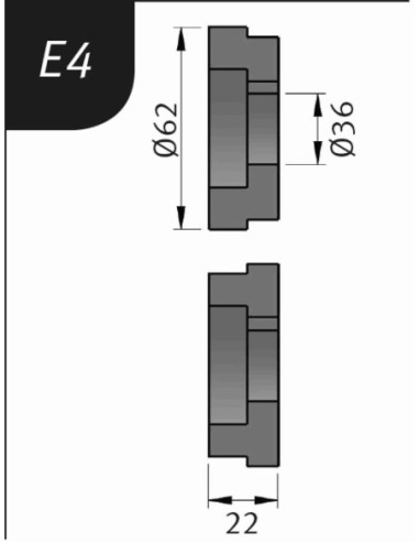 METALLKRAFT 3880134 RODILLO PARA SBM140-12 TIPO- E4