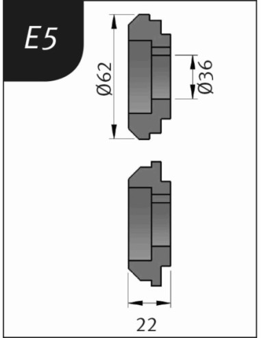 METALLKRAFT 3880135 RODILLO PARA SBM140-12 TIPO-E5