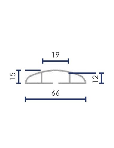 METALWORKS 758136974 CPB655 PROTECTOR CABLE SUELO 66X15 5 M.